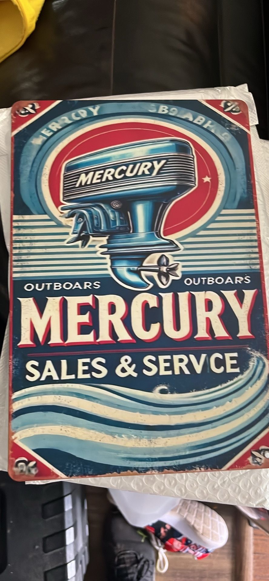Mercury Outboards Vintage Style Sign