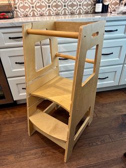 KidzWerks Adjustable Wooden Toddler Standing Tower – $65 OBO