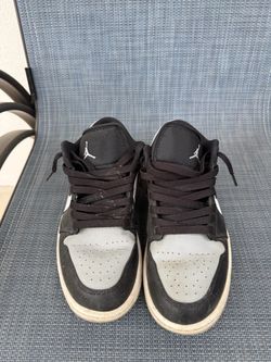 Air Jordan 1 Low Black Grey Sneakers