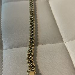 12MM Cuban Bracelet 14k