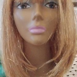 Blonde Wig With Gold Shimmery Strands