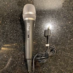 IK Multimedia iRig Mic Handheld Microphone for Mobile Devices w/Headphone Output