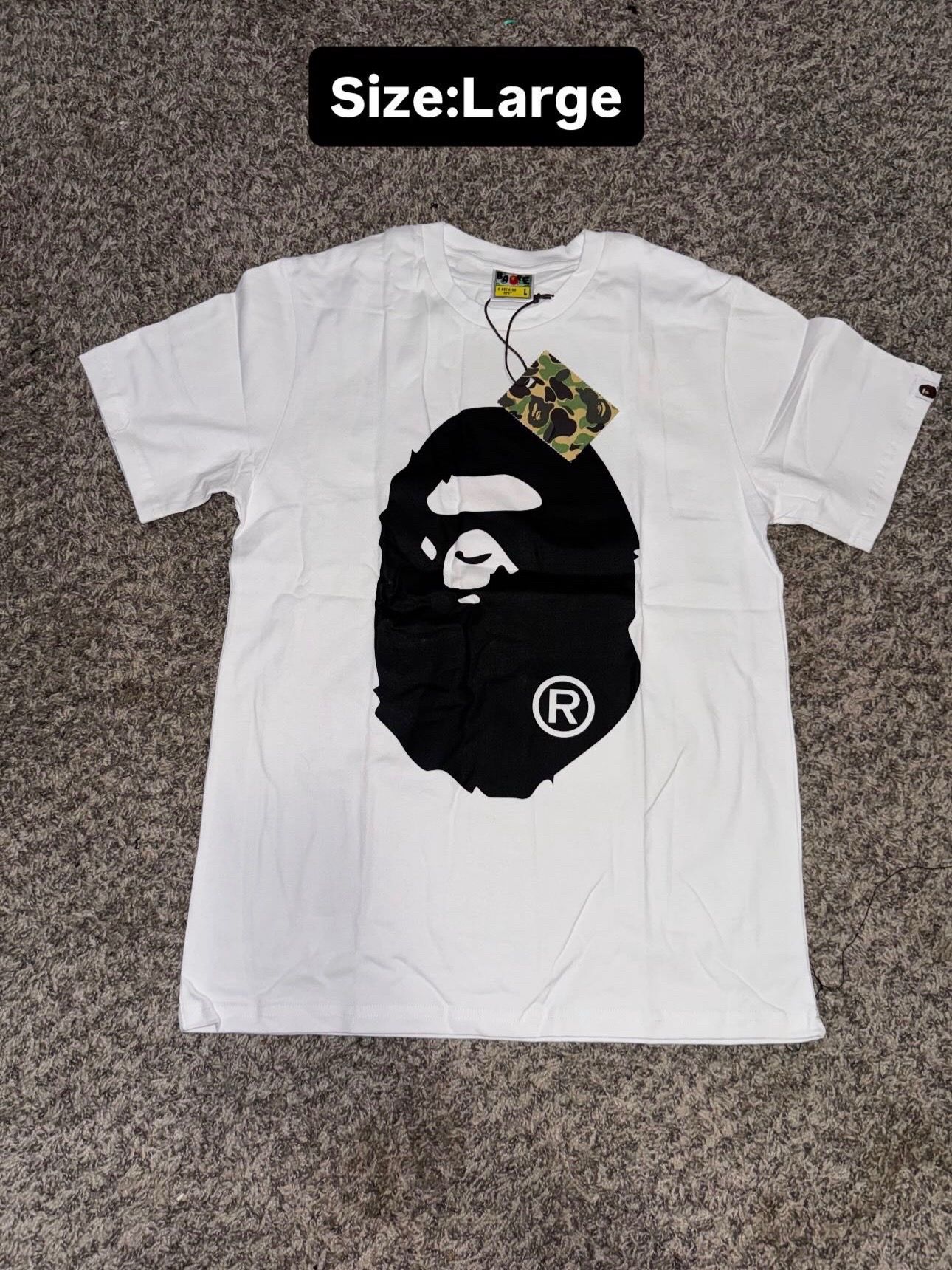 A bathing ape shirt size large