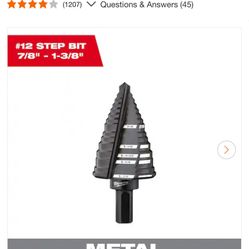 Milwaukee Step Drill Bitt 