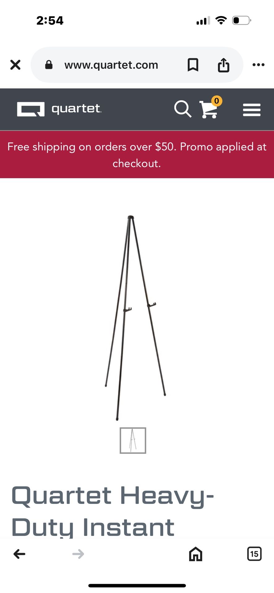 Quarterly Heavy duty Easel
