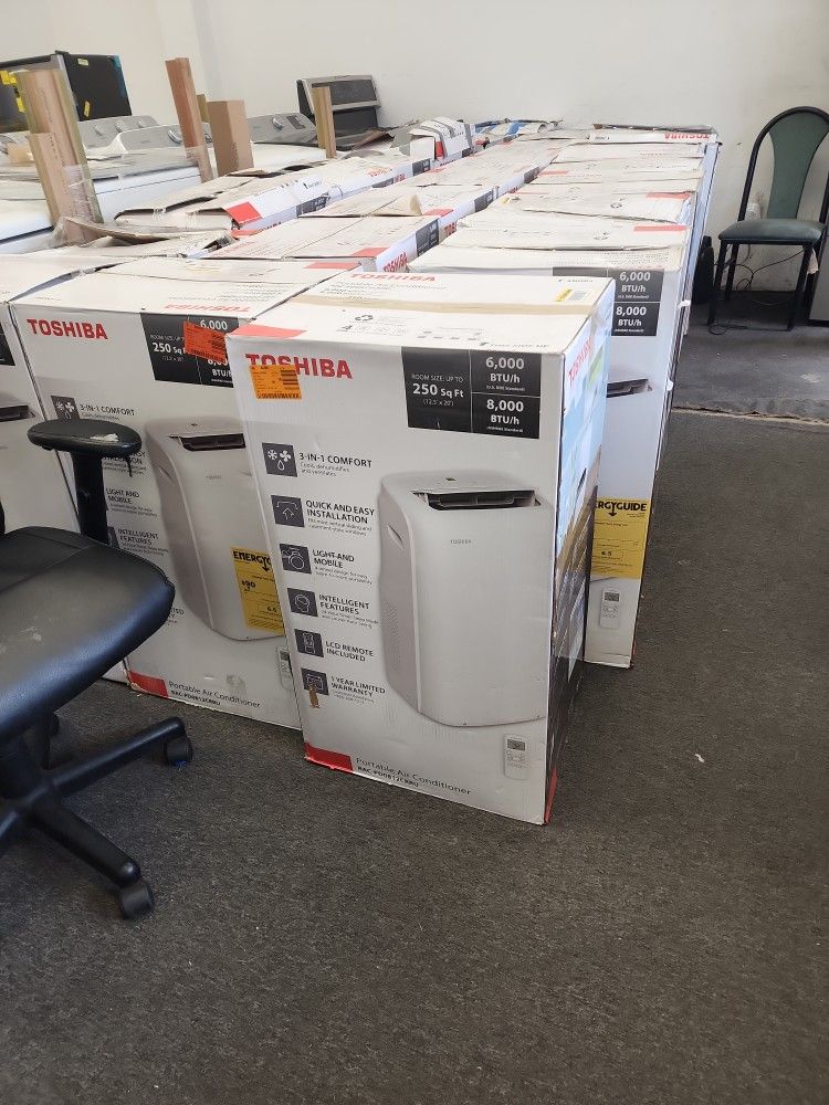 New Toshiba 6000btu Portable AC