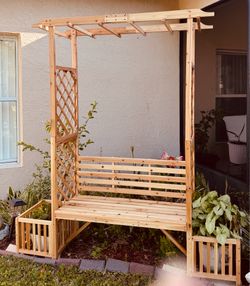 Arch with bench