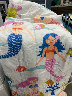 Mermaid sheet and comforter set