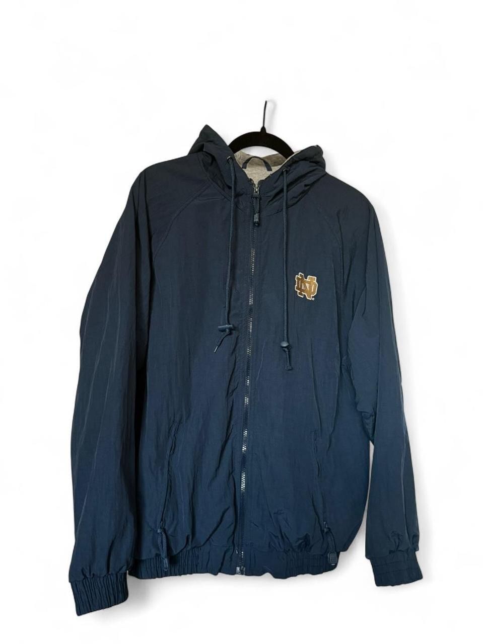 Vintage Notre Dame windbreaker rain jacket