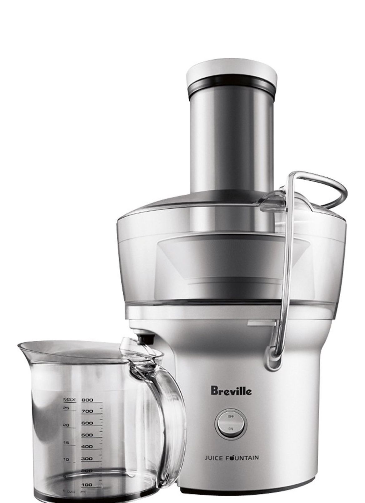 Breville - Juice Fountain Compact Electric Juicer - Silver