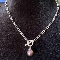 Super Cute Choker Silver Tone 