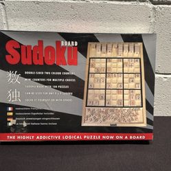 Wooden Sudoku Board Game: Double Sided Two Color Mini Counters Book
