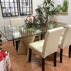 Dining Table With 4 Chairs 
