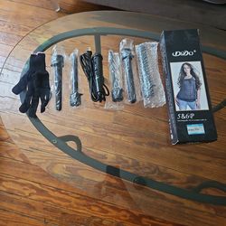 DoDo Pro Salon 5-in-1/6-in-1 Interchangeable Ceramic Curling Set - NEW OPEN BOX