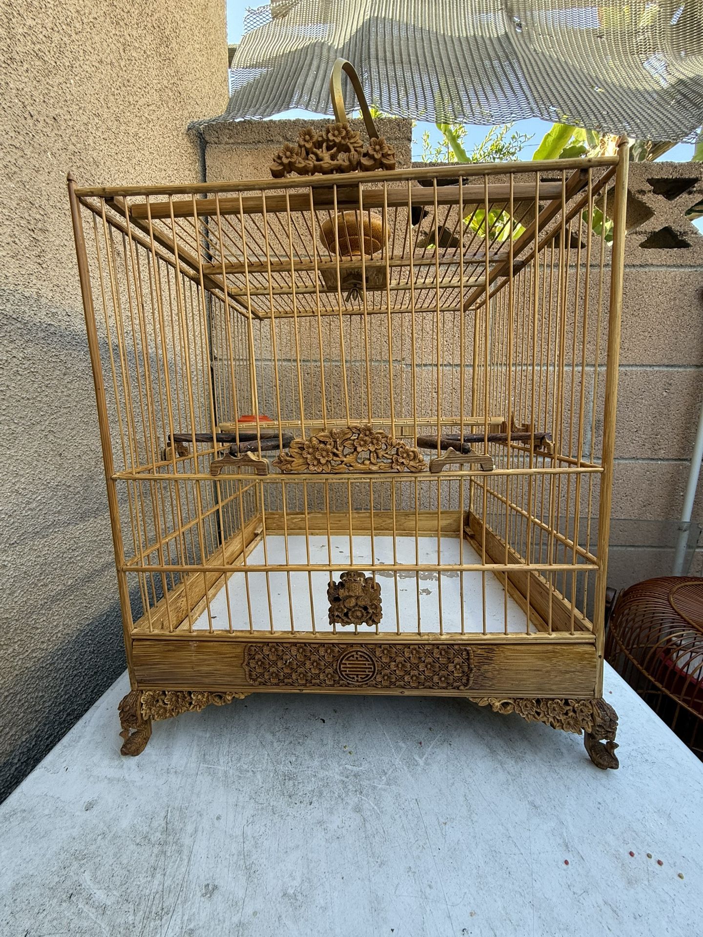 bamboo bird cage