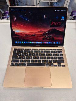 13" MacBook Air M1 2020, 8GB RAM, 256GB SSD CO2FL43JQ6LC 177 CYCLE $395