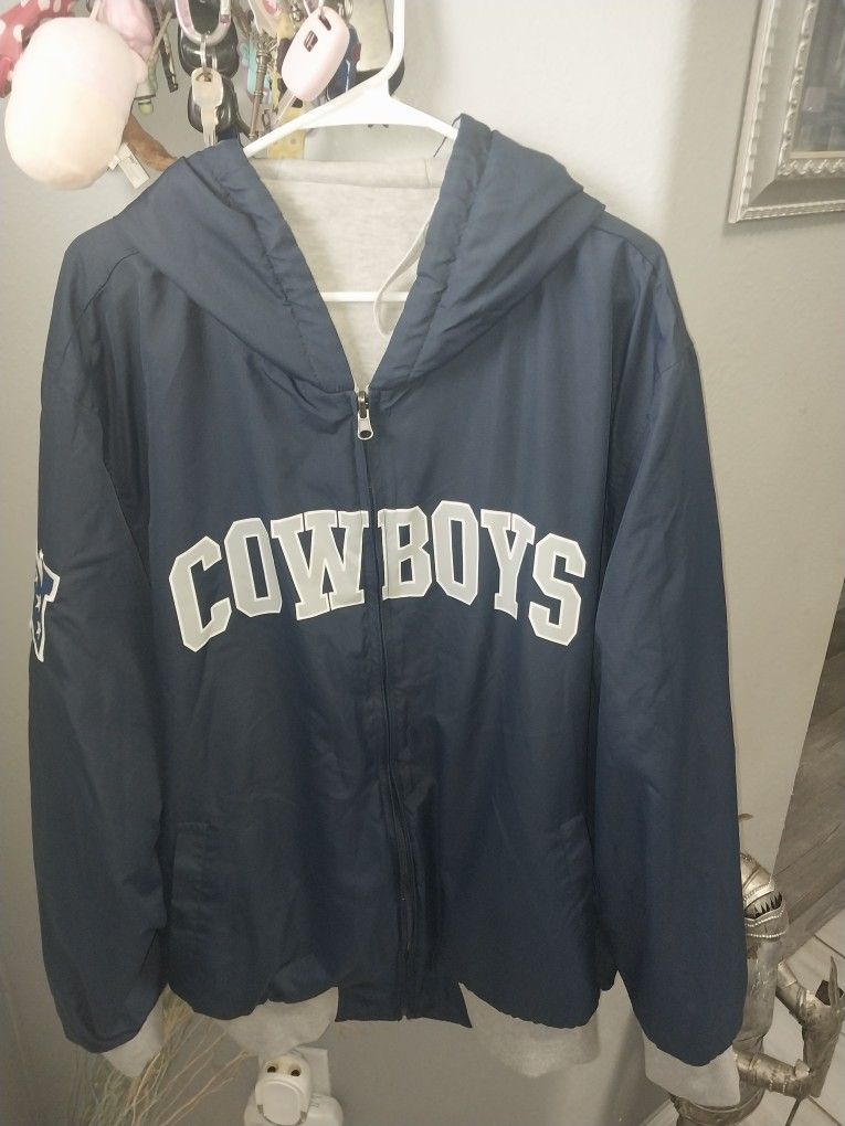 NWT G-III Dallas Cowboys Full Zip Reversible Jacket Men's 3XL Embroidered