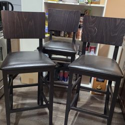 Wooden stool chair (3) USED