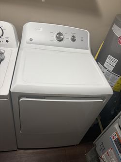 GE White Top-Load Electric Dryer