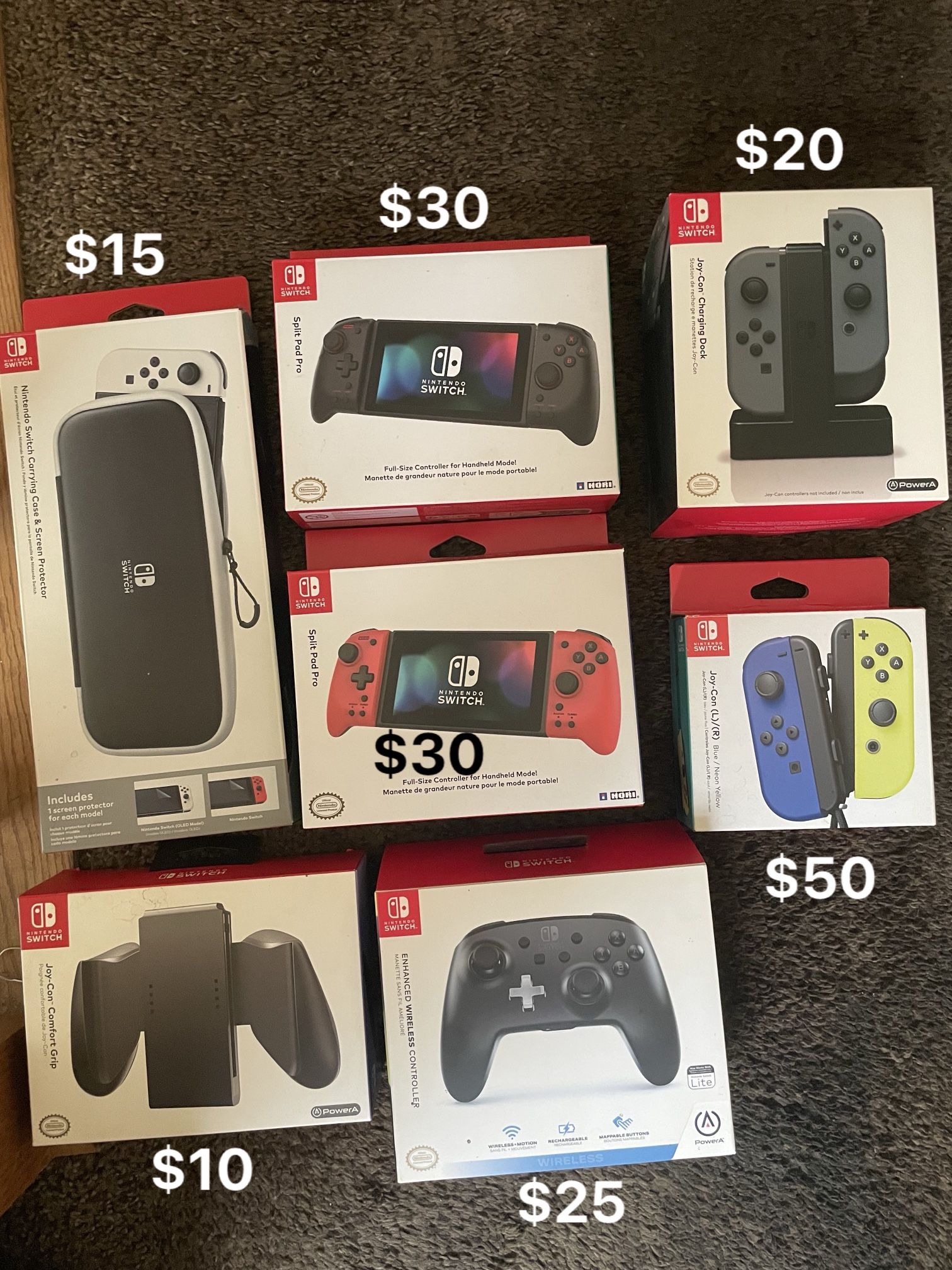 Nintendo Switch Controllers and accessories