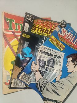 Vintage Comic Books Lot 3 DC Phantom Stranger 4 World of Smallville Tribilin