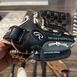 Rawlings Youth Girls Baseball Glove (Leather) 