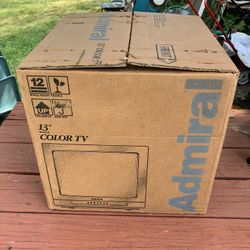 Admiral 13” CRT Color TV New Old Stock 