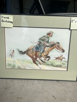 Irene Buchanan Western Watercolor Framed Print
