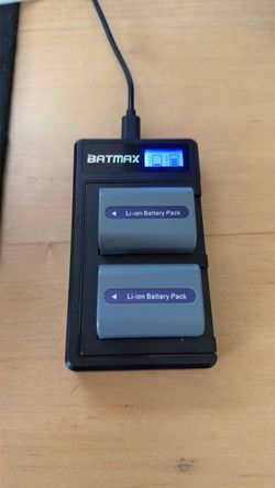 2x NP-FP50 Batteries + Dual Charger – Sony Handycam Compatible