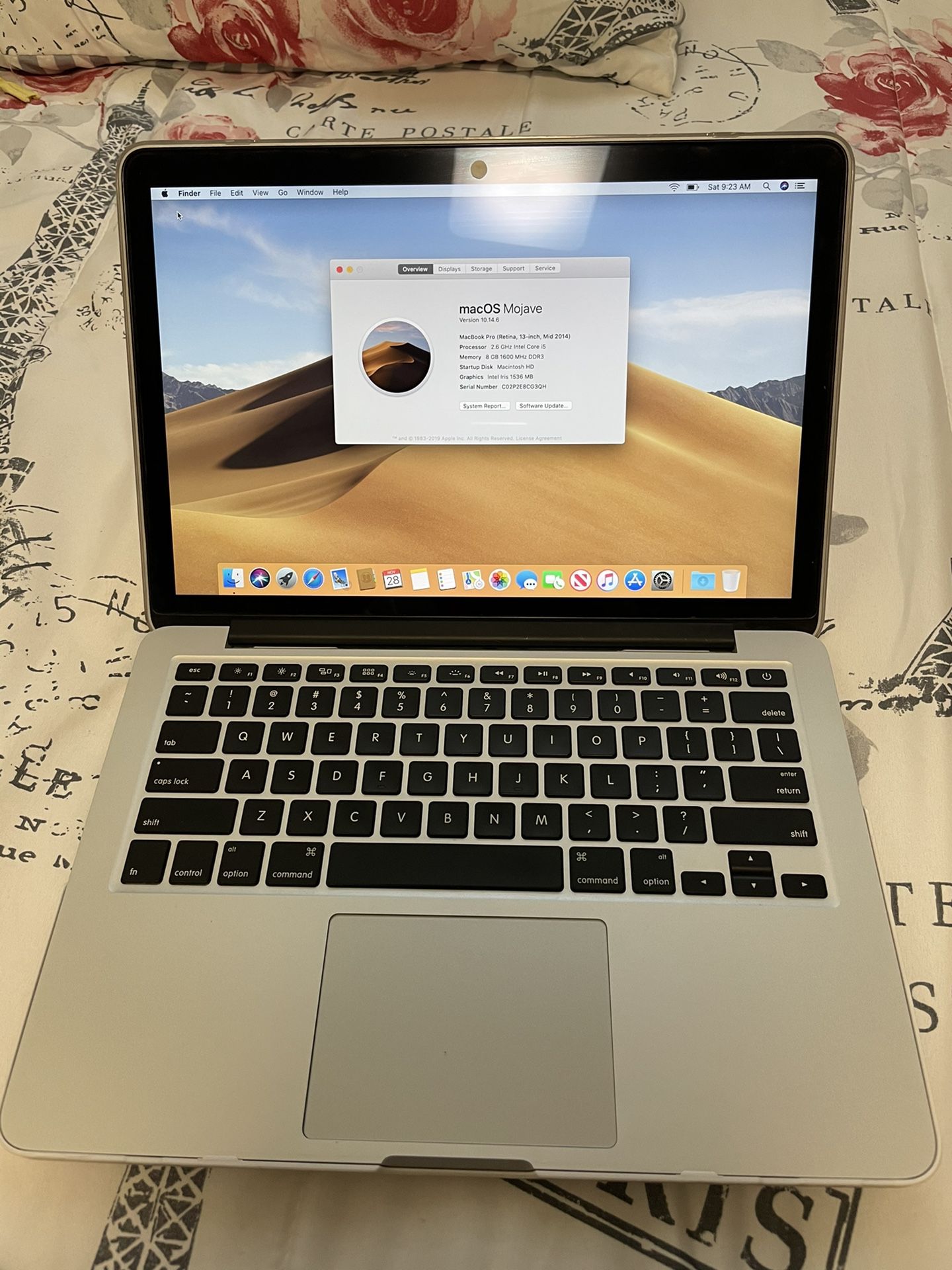 13 inch Retina Macbook Pro / Model A1502 / Mid 2014