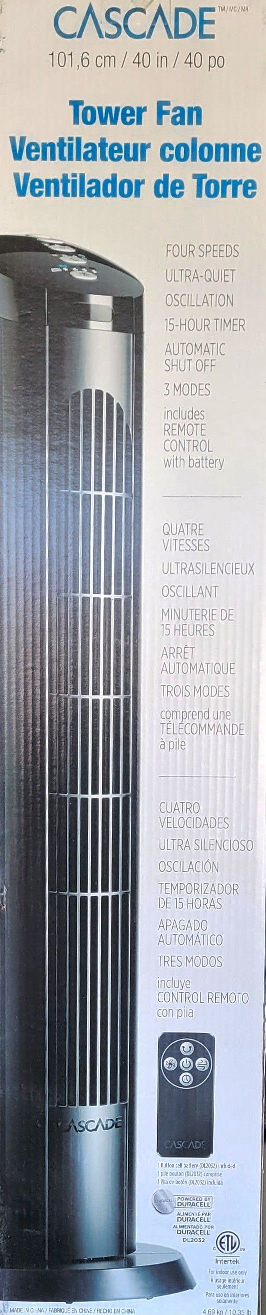 BEAT THE HEAT with this Brand New 4-Speed Oscillating Fan!