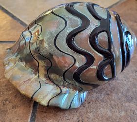 Ceramic Conch Art Glass