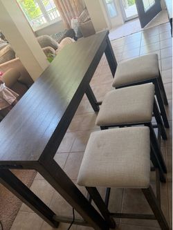 Bar table and  3 stools