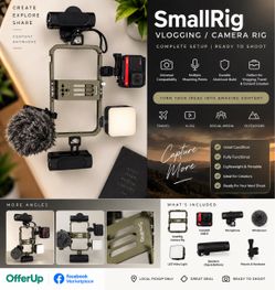 🎥 SmallRig Vlogging / Camera Rig Bundle — $500