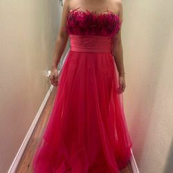 Pink Evening Dress Size 6