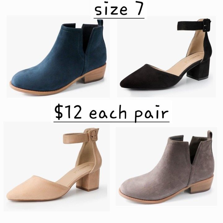 NinetinGel Zipper Ankle Boots for Women.Women's Low Heeled Thick Heel Design