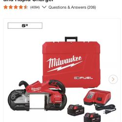 Deep Cut Band Saw with (2) M18 REDLITHIUM XC5.0 Battery