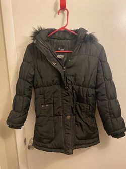 Girls hooded puffer jacket