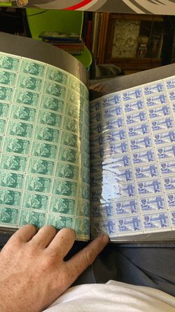 Mint stamp sheet book