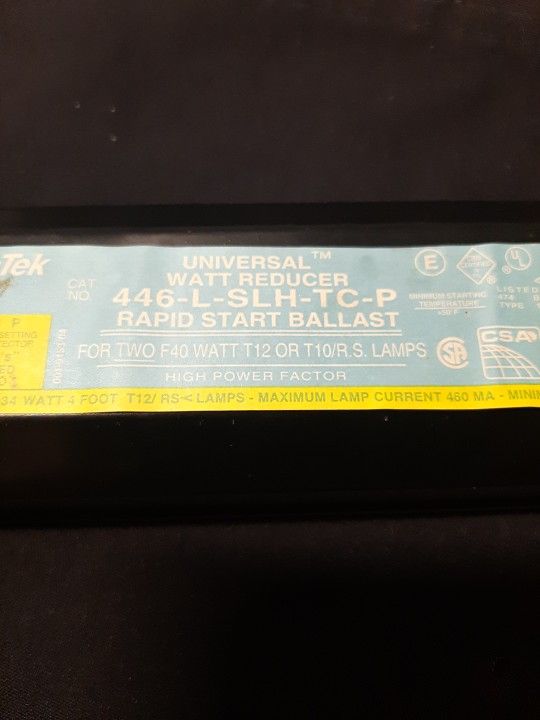 Three(3) Ballasts FLOURESCENT Lights. Preowned In Good Condition Low Miles Automatic