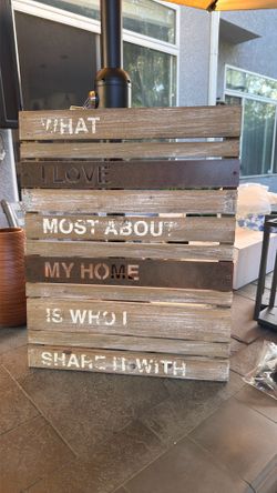 Rustic Wooden Wall Art – “Family is Everything” Farmhouse Decor