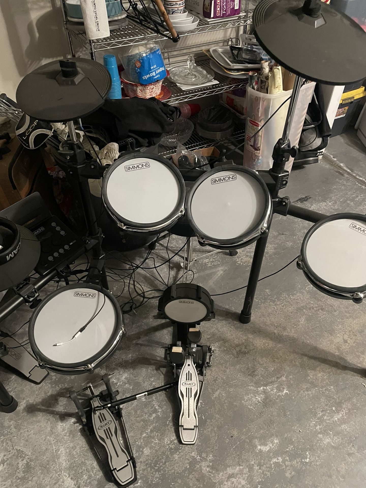 Used Simmons Electronic Drum Set