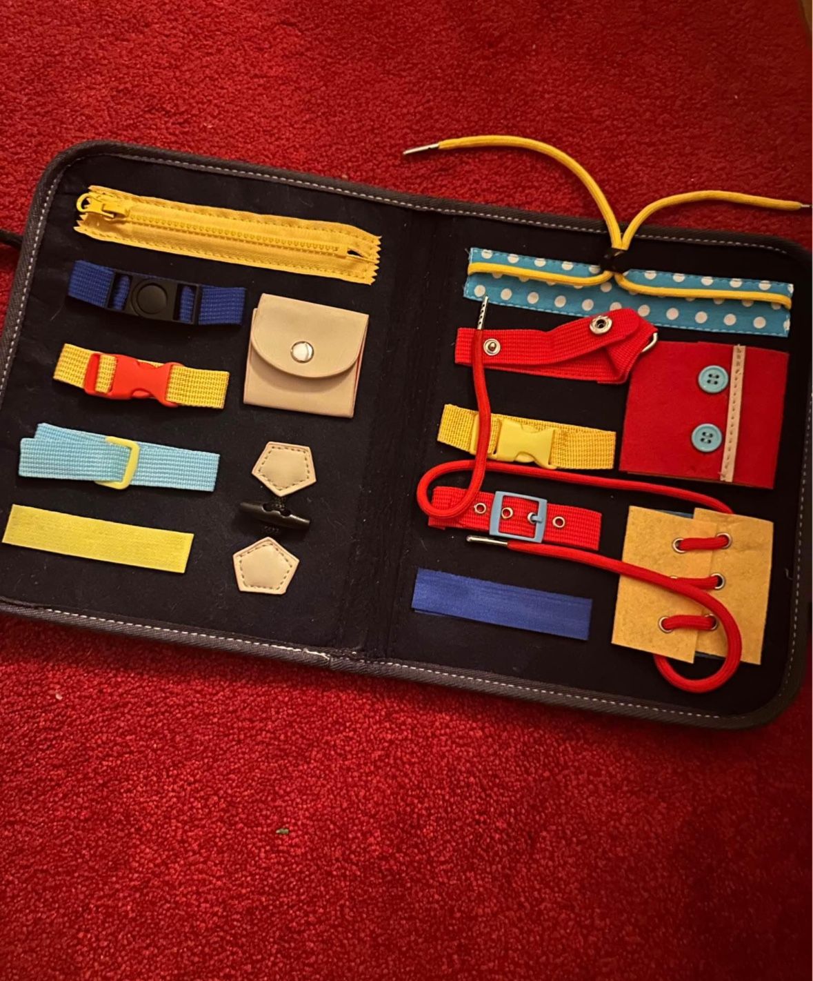 Busy board for ages 2 to 4 years old