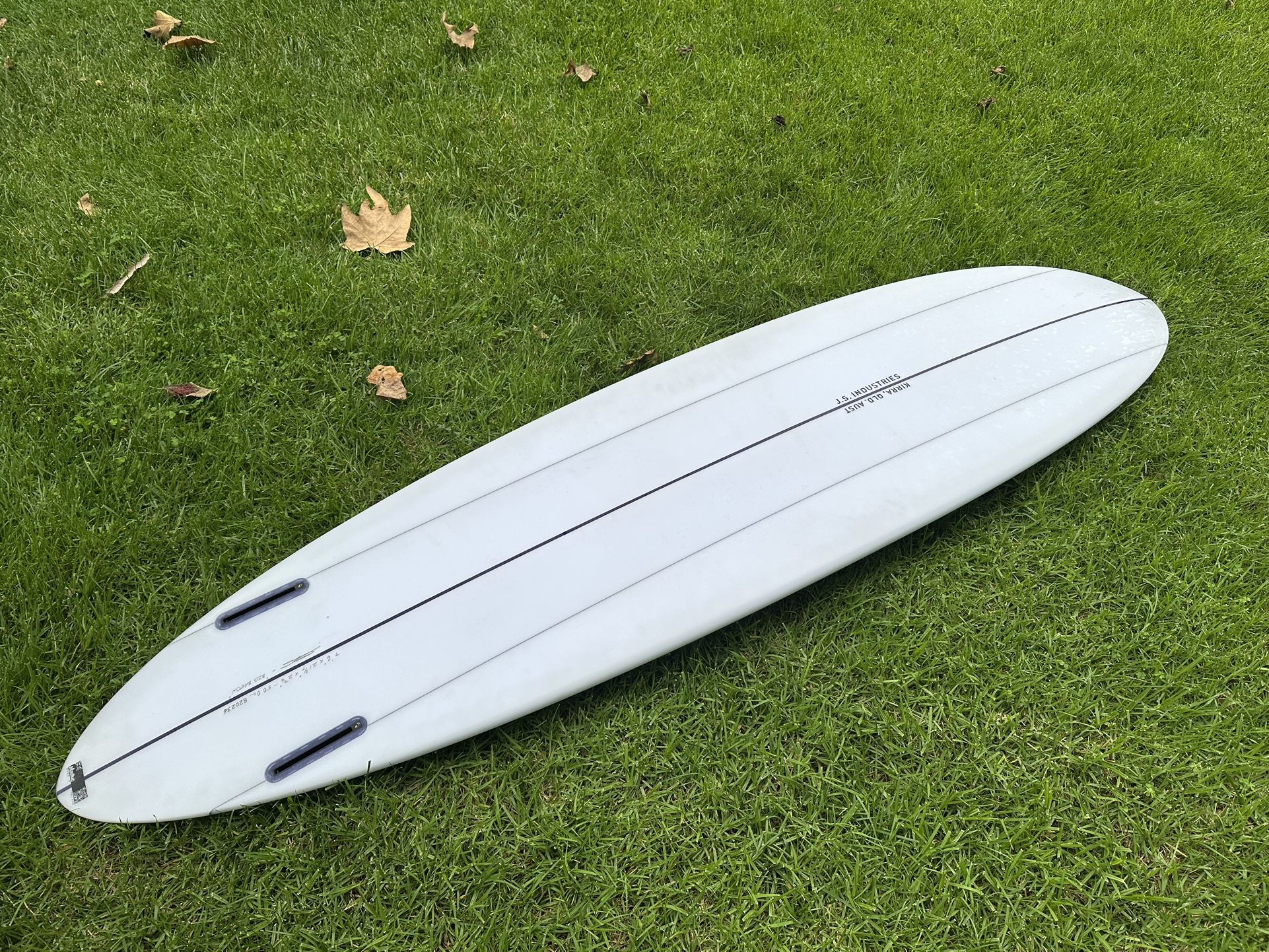 JS Big Baron twin fin midlength surfboard