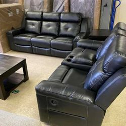 🍂$39 Down Payment 🍂Kempten Black LED Reclining Living Room Set

by Ashley