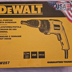 DeWalt All Purpose Deck Screwgun #DW257 - New