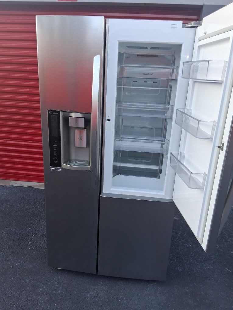 LG refrigerator stainless steel, Works Well..ready tested, 30 days warranty