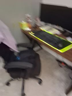 Office desk and chair