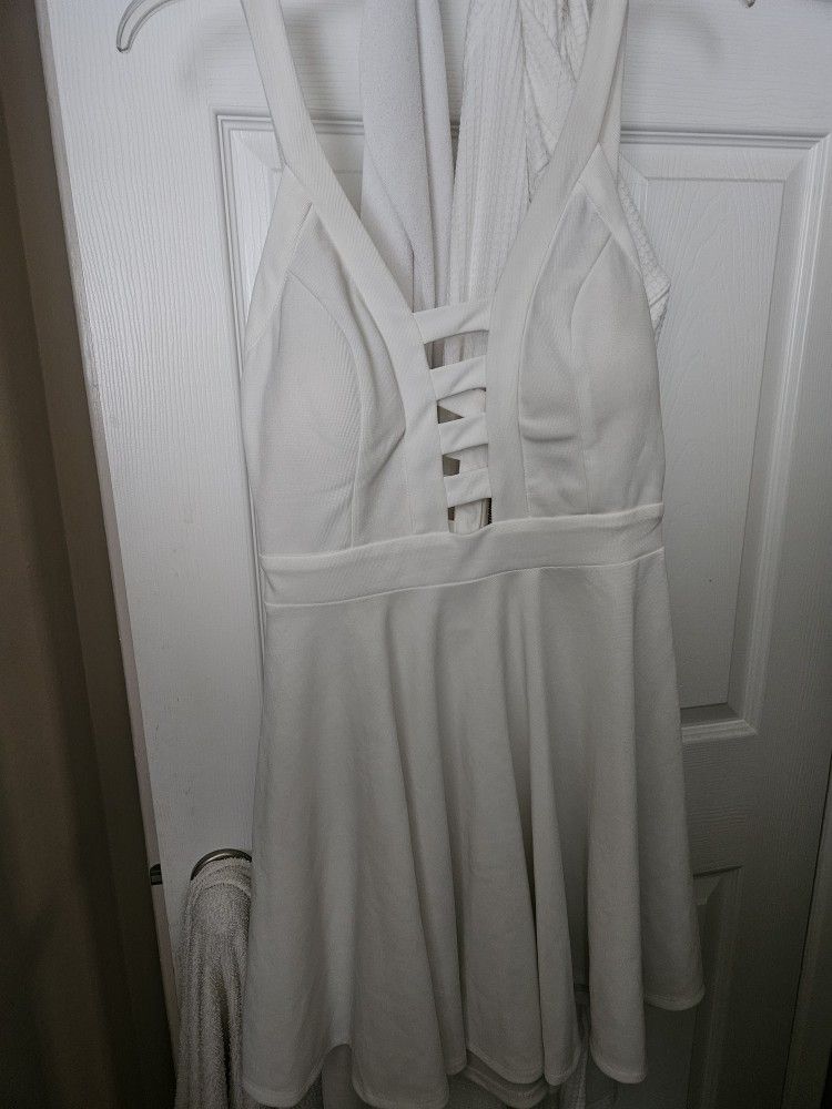 Mini White Dress Large