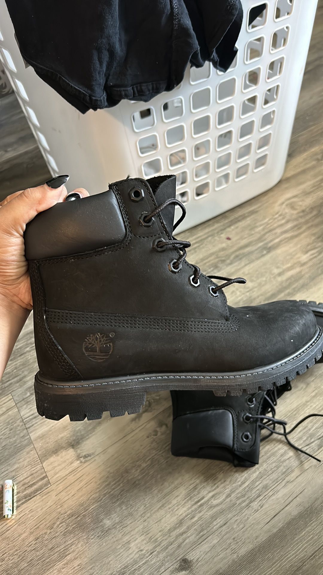 Timberlake Black Boots Size 7